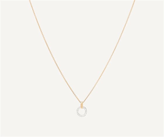 Necklace Marco Bicego Jaipur Link in Yellow Gold Diamante 0.11 Ct CB2662-B1 - CB2662-B1